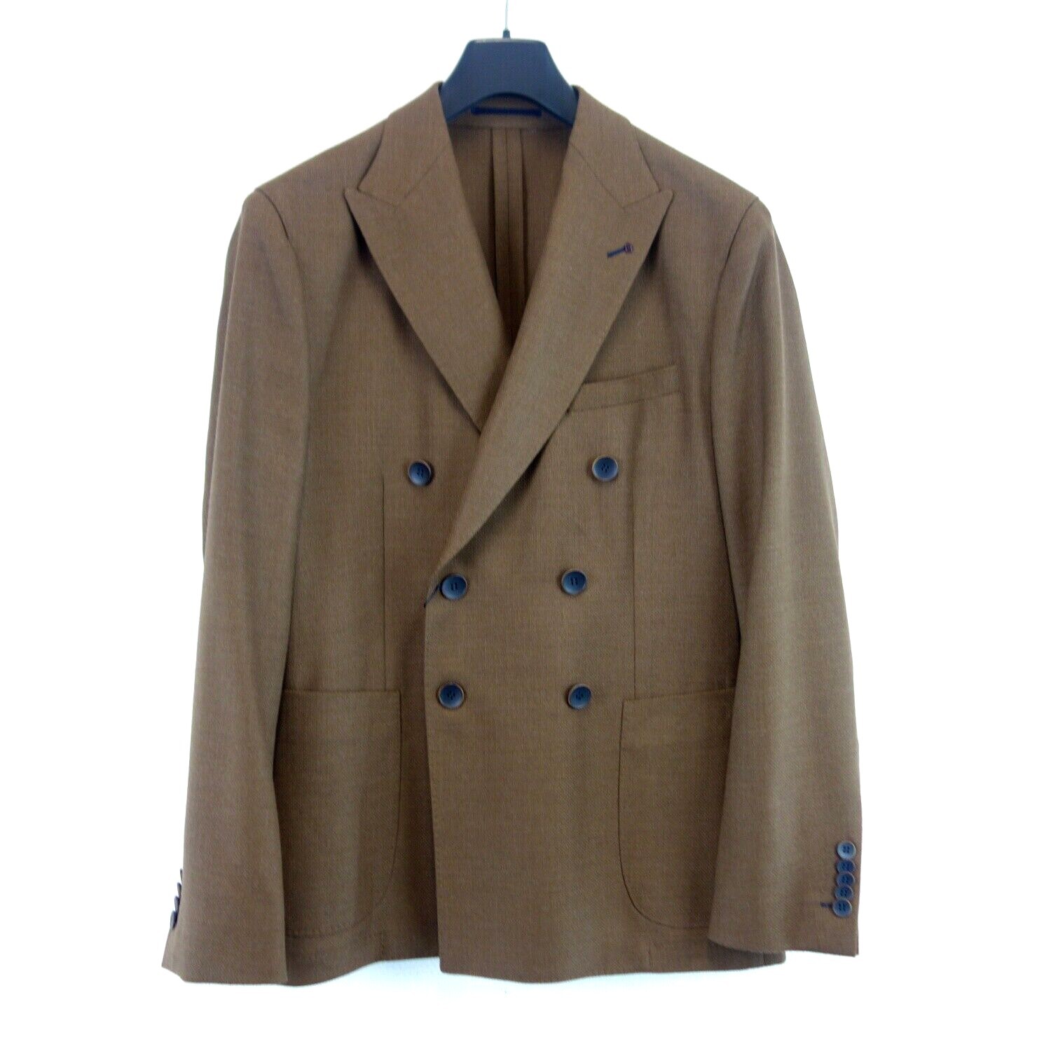 Жакет Barutti Herren Sakko Jacke от Braun Wolle Schurwolle приталенный Stefano Neu