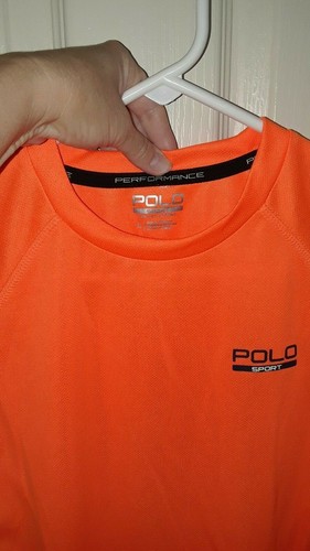 NEW Polo Sport Ralph Lauren Women’s Performance Thermo-Vent Polo Shirt Orange L - Picture 5 of 5