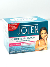 JOLEN Creme Bleach for Lightening Dark Hair 125mL / 4oz mild formula face  body