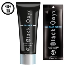 Power Tan Super Black Onyx Non-Tingle Tanning Sunbed Lotion Cream 250ml or 20ml
