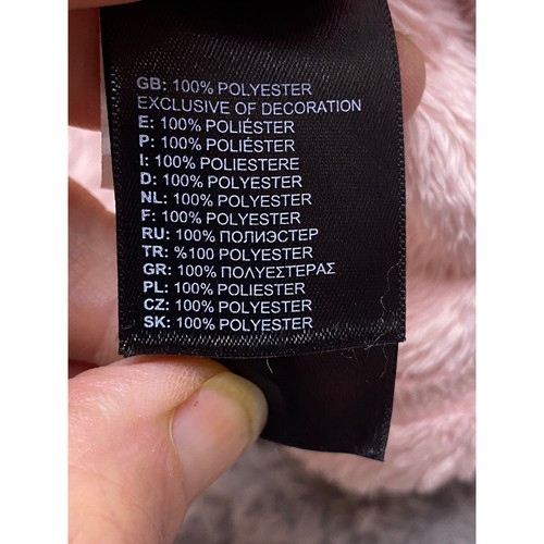 The North Face Jacket Girls Large 14/16 Fleece Cozy Full Zip Soft Fuzzy Pink - Picture 9 of 10