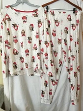 New Secret Treasures Womens Owl Top Jogger Pajama set Many size