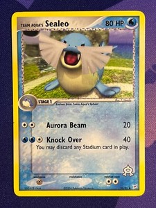 Pokémon Team Aqua's Sealeo 31/95 MA Team Magma vs Team Aqua NM