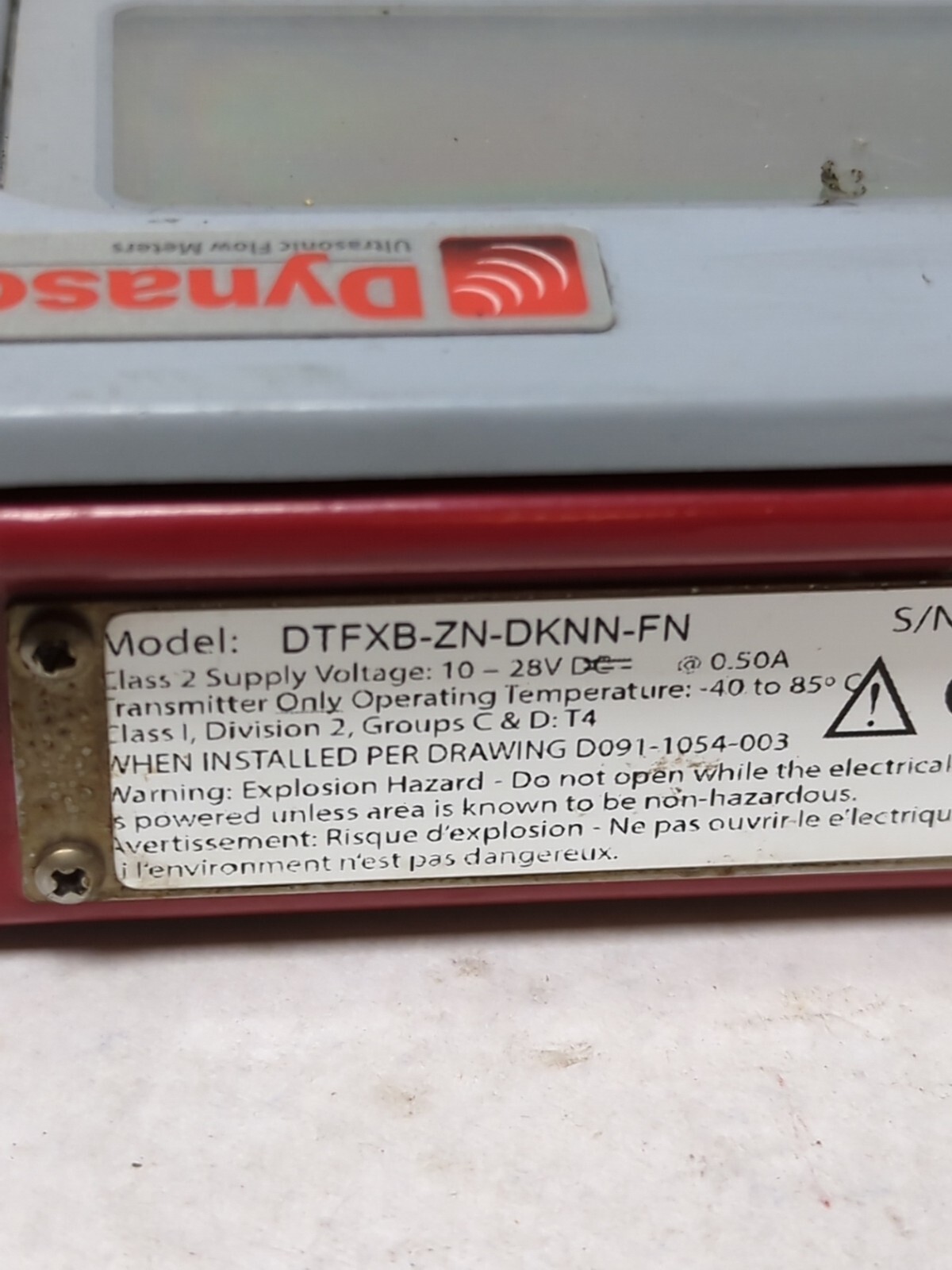DYNASONICS,DTFXB-ZN-DKNN-FN,FLOW METER TFX ULTRA PREOWNED