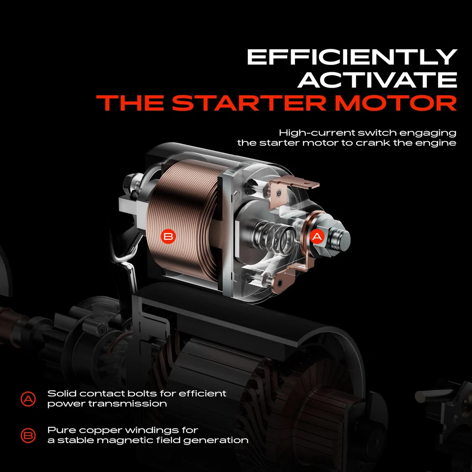 Interruptor solenoide de arranque 12V para Nissan Sentra 1982-1988 200SX Stanza 2,0 L 1,8 L Foto 2 de 4