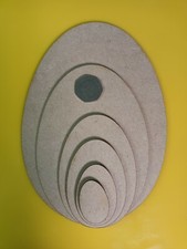 Easter Egg Craft Shapes MDF Wooden Blank Tags Decoration with/out hole many size