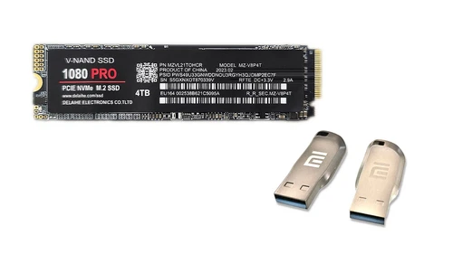 NEW 1080Pro SSD NVMe 4TB PCIe 2280 + Mi 2TB USB 3.0 Flash Drive Lab Tested