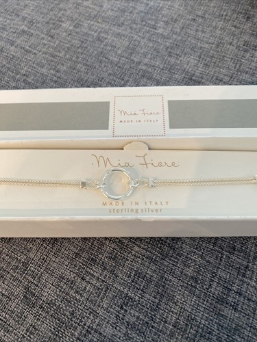 NIB Mia Fiore Italy Sterling Silver Bracelet 7” - Picture 2 of 5