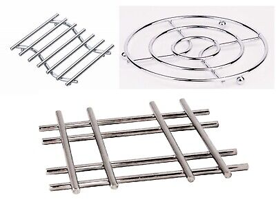 Stainless Steel Kitchen Trivet Worktop Pan Pot Stand Trivet Mat Choose design