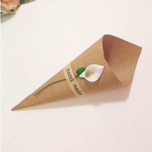 Scatola caramelle fai da te carta cibo matrimonio carta kraft - Foto 4 di 12