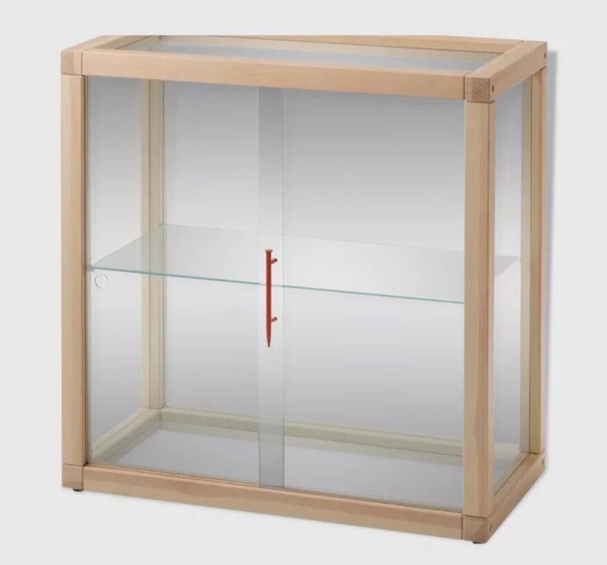Virgil abloh X IKEA Markerad Glass Display Cabinet Brand New Never