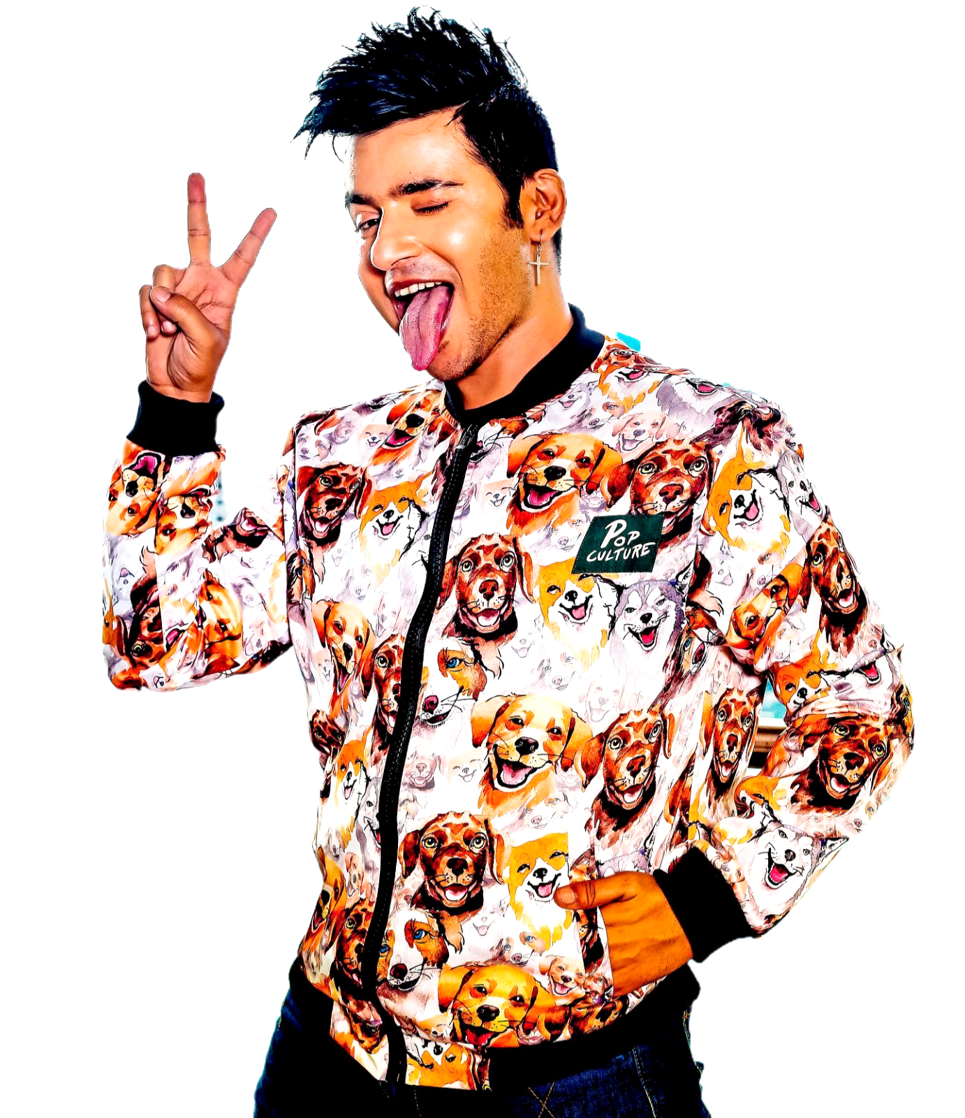 Bomber Jacket Dog Lover Unisex Brand - PopCulture - NWOT, size - L-image