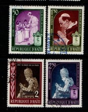 Haiti 1959 Pope Pius XII Commemoration selection to 2g 50 SG624-27 Used