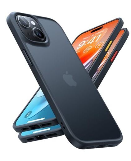 Designed for iPhone 15 Case [12FT Military iPhone 15 Case(2 cameras) Black-image