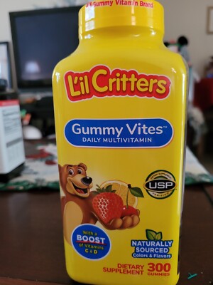 Lil Critters Gummy Vites Daily Multivitamin - 300 Gummies READ