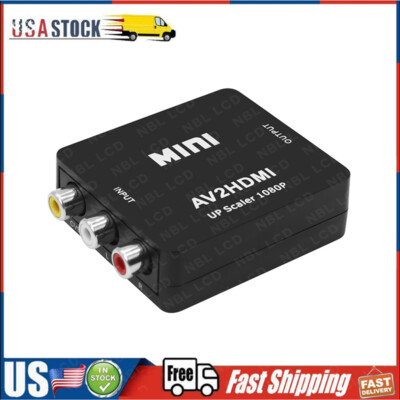 RCA AV to HDMI HD Converter Composite CVBS Video Adapter Wii NES SNES