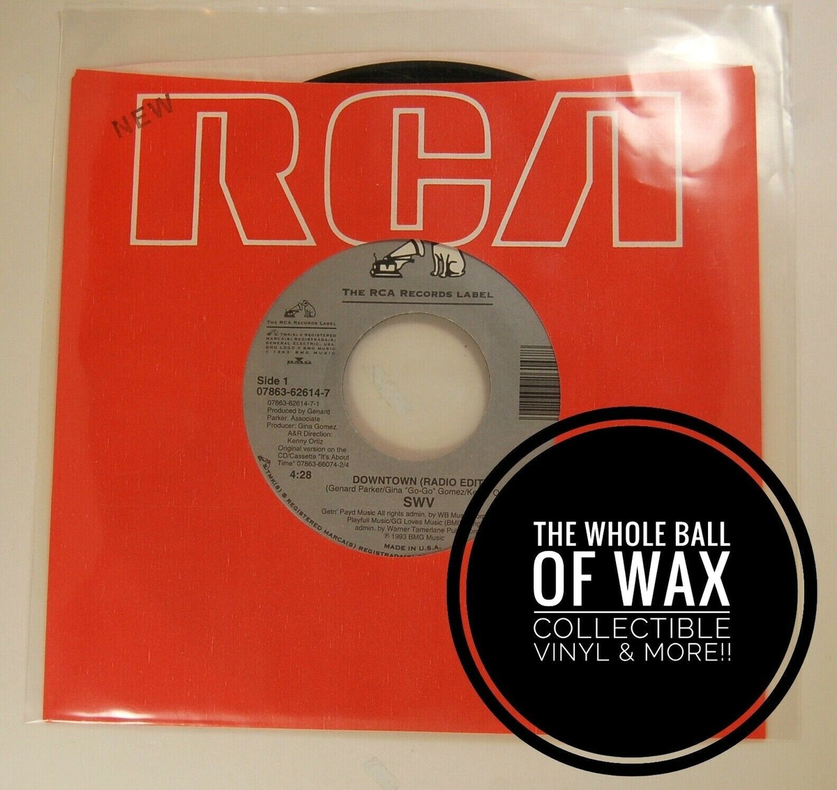 SWV - Right Here/Human Nature/Downtown 90's R&B 45 on RCA