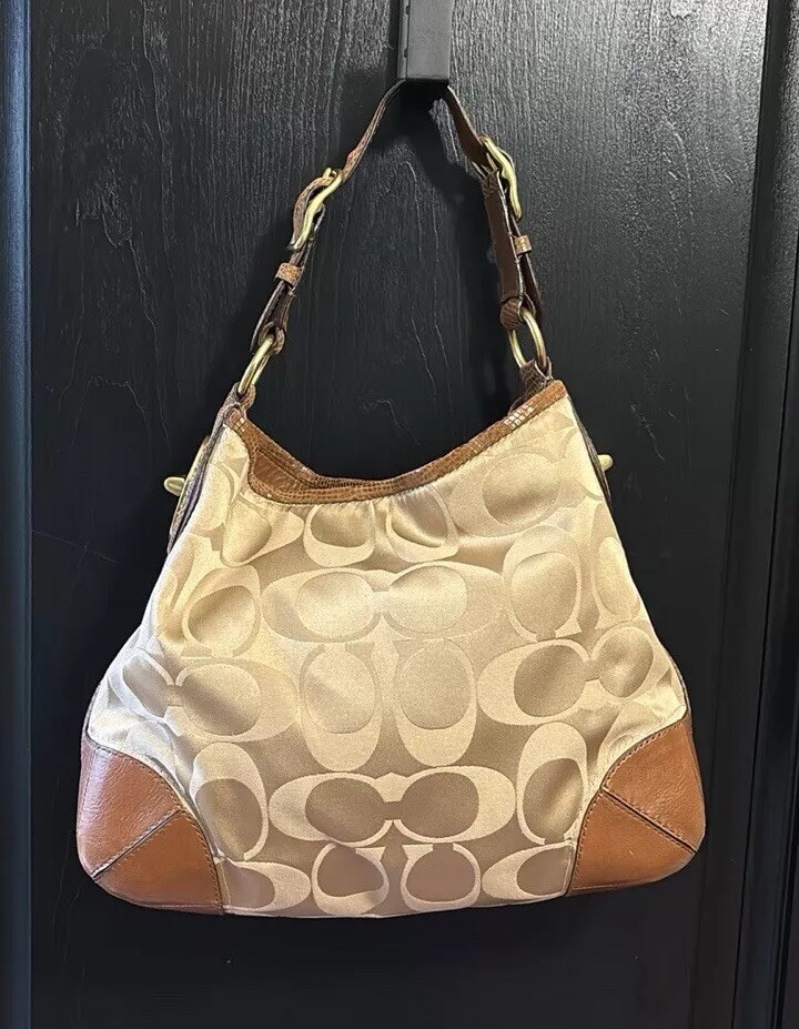 バッグ 1175 Coach Mutistripe Small Hobo Handbag Coach Peyton Sateen Shoulder Hobo Handbag J0968-14525 | eBay