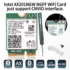 WiFi 6 M.2 Key E Card Intel AX201 AX201NGW Dual Band 802.11ax BT5.2 Network Card