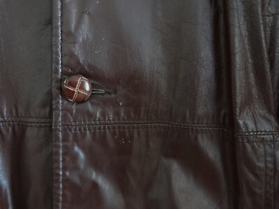 Vtg SEARS THE LEATHER SHOP BROWN JACKET 42 Tall Long Coat Vtg SEARS THE LEATHER SHOP BROWN JACKET 42 Tall Long Coat