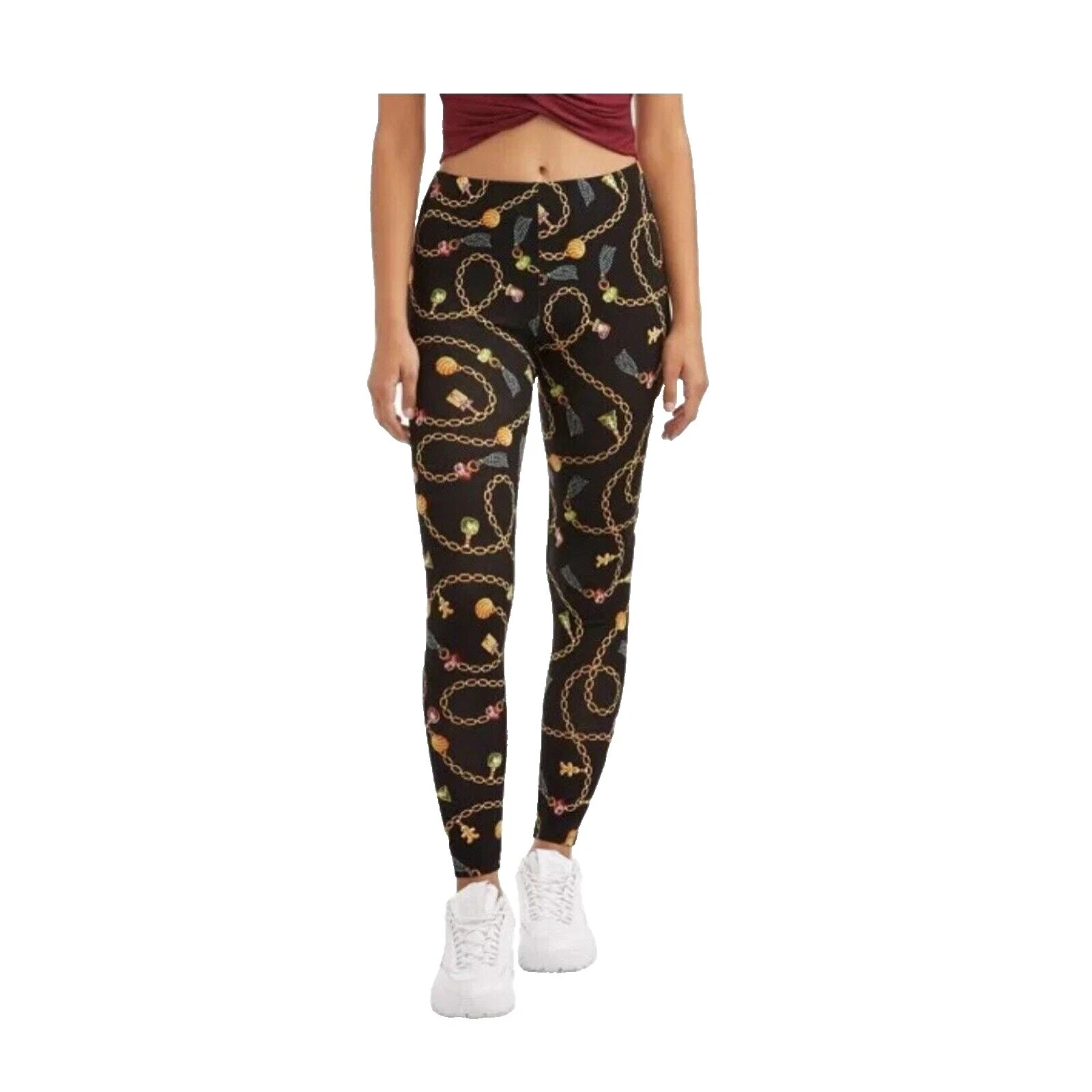 Leggings geométrico No Boundaries Negro para Mujeres