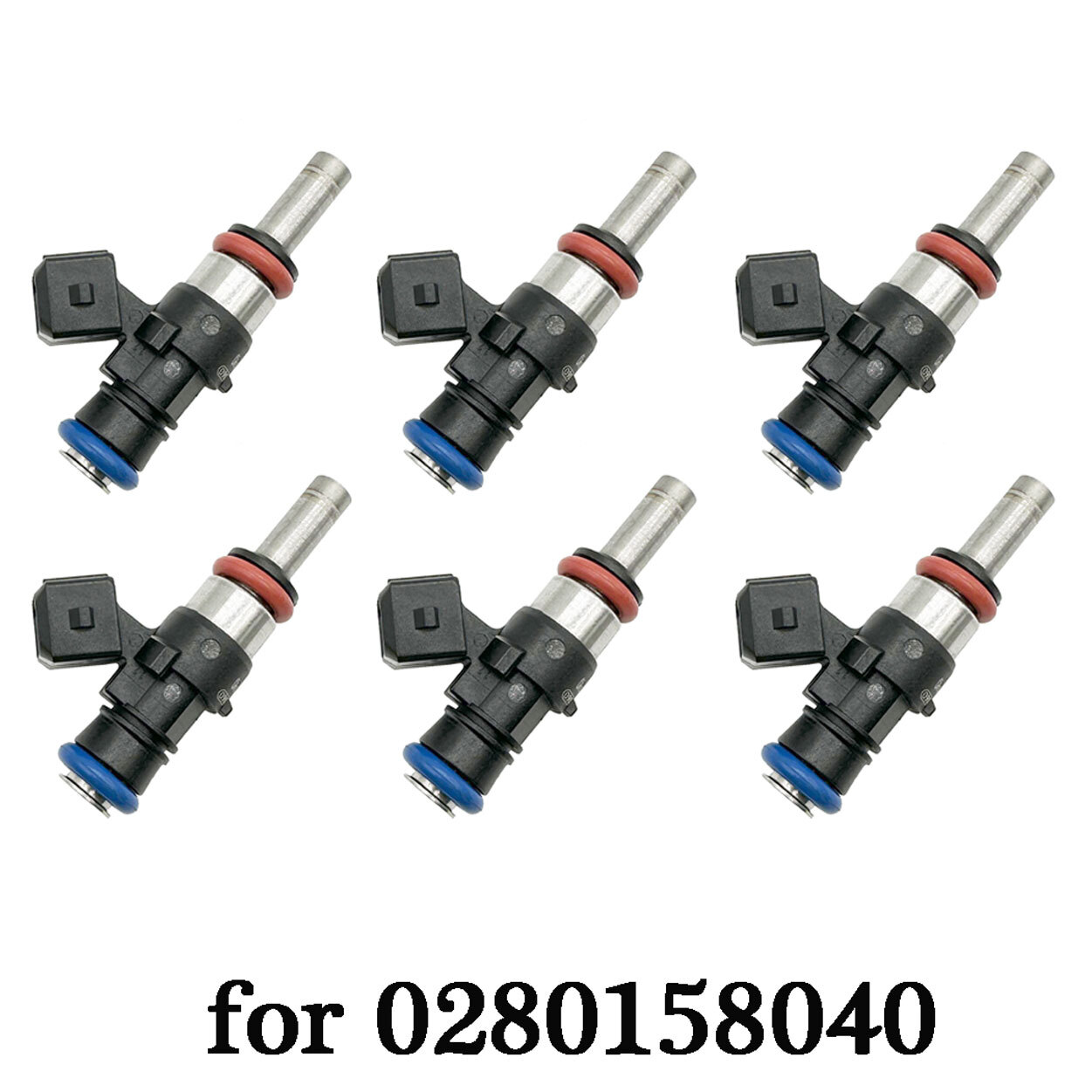 6PCS Fit 980cc Fuel Injectors Nozzle Valve EV14KT Petrol / Renault 280158040