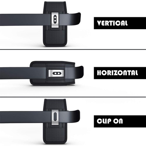For Boost Celero5G (2024) schwarz vertikal Nylon Clip Etui passt Otterbox Etui EIN - Bild 5 von 5