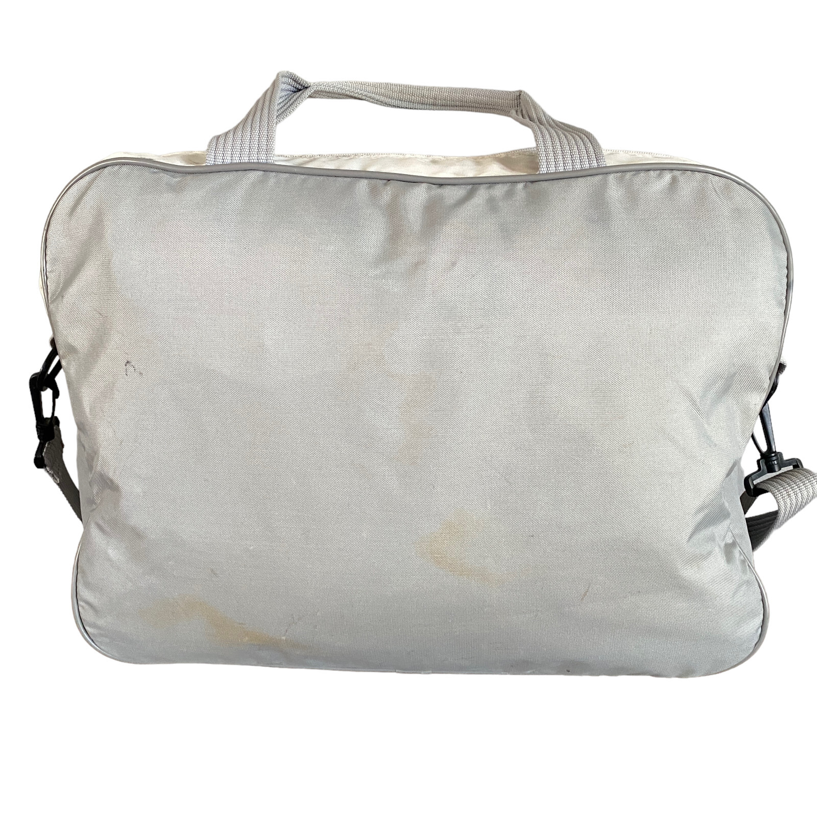 DonNay Vintage 1970s Tennis Duffel Bag Red Gray Green… Gem