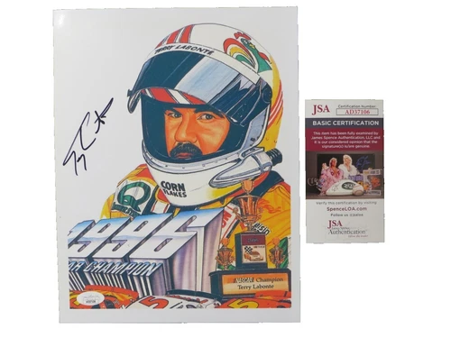 Terry Labonte NASCAR Original Autographed Items