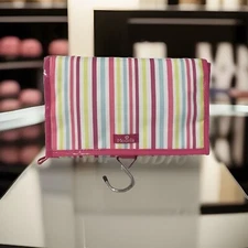 New Modella Travel Organizer Toiletry Bag Hanger Mirror Striped Multicolor