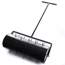 Rasenwalze 100cm Handwalze Gartenwalze Aerator Rasenroller Rasenlüfter Walze