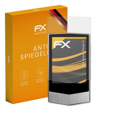 atFoliX 3x Panzerfolie für Cowon Plenue V Schutzfolie matt&stoßfest Folie