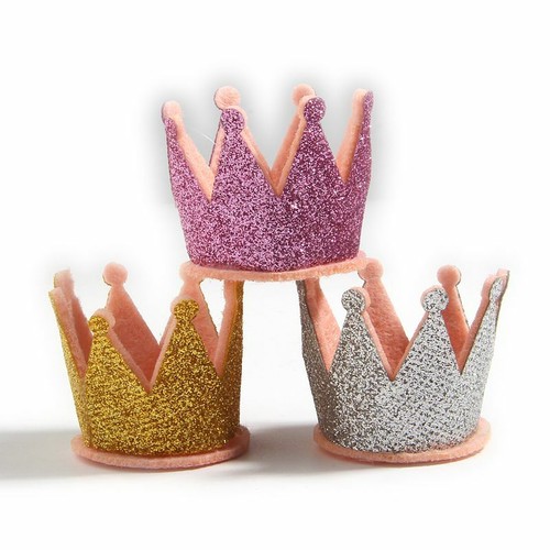 50PCS 5cm Felt Crown For Headbands Headwear Hair Accessories Head Wrap - Picture 2 of 5