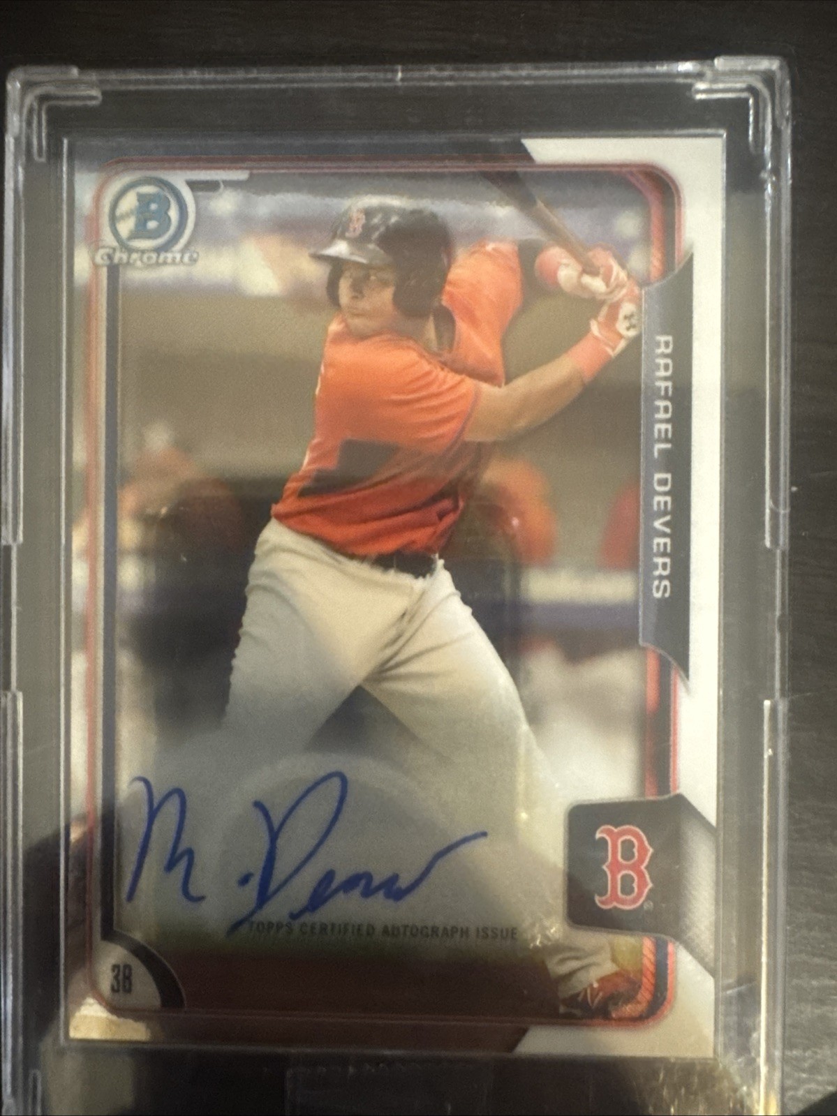 2015 Bowman - Chrome Prospects Autographs Rafael Devers #BCAP-RD (AU, RC)