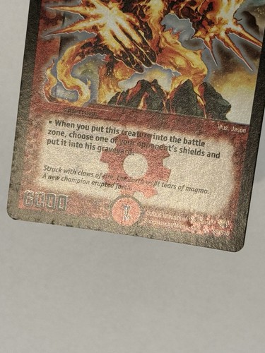 Duel Masters TCG DM-10 Core-Crash Lizard S5/S10 Super Rare Holo Foil WOTC - Picture 8 of 8