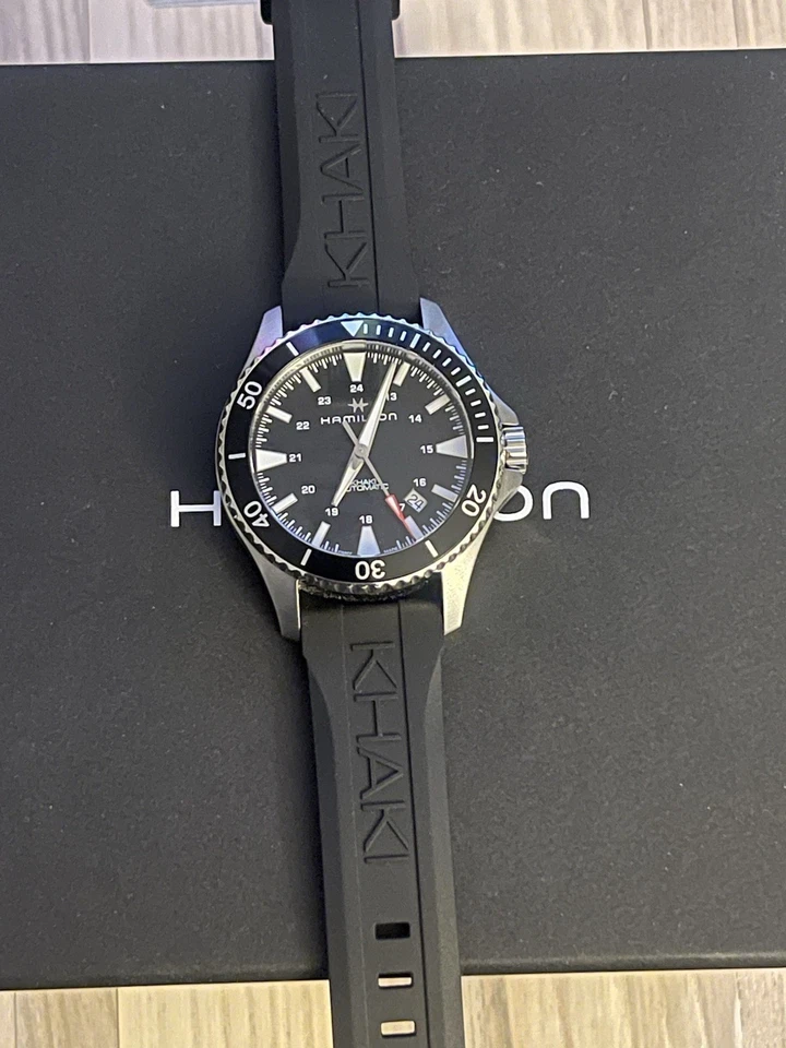 Reloj Automático Hamilton Caqui Azul Marino Buceo 40mm Foto 3 de 4