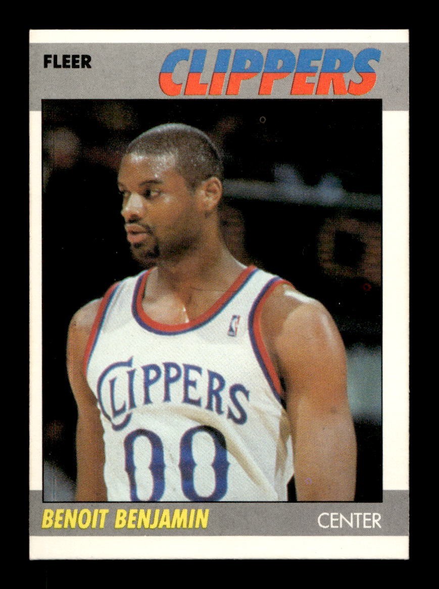 1987-88 Fleer #10 Benoit Benjamin Clippers NEAR MINT *4c