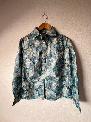 Österreichische Lausindus Vintage Floral Button-Down Shirt Size 44