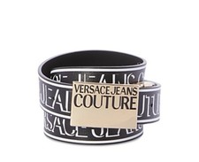 Versace Jeans Couture Men's Saffiano Print Cuoio Reversible Leather Belt Sz 95