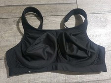 Glamorise Full Figure High Impact Wonderwire Sports Bra Underwire 9066, Sz 38C