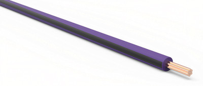 TXL Automotive Wire 20 AWG PURPLE w/ BLACK Stripe Bulk 50 ft Primary Copper