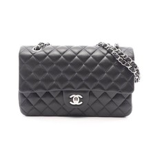 Chanel Matelasse Lambskin Shoulder Bag Women Black One Size 830056