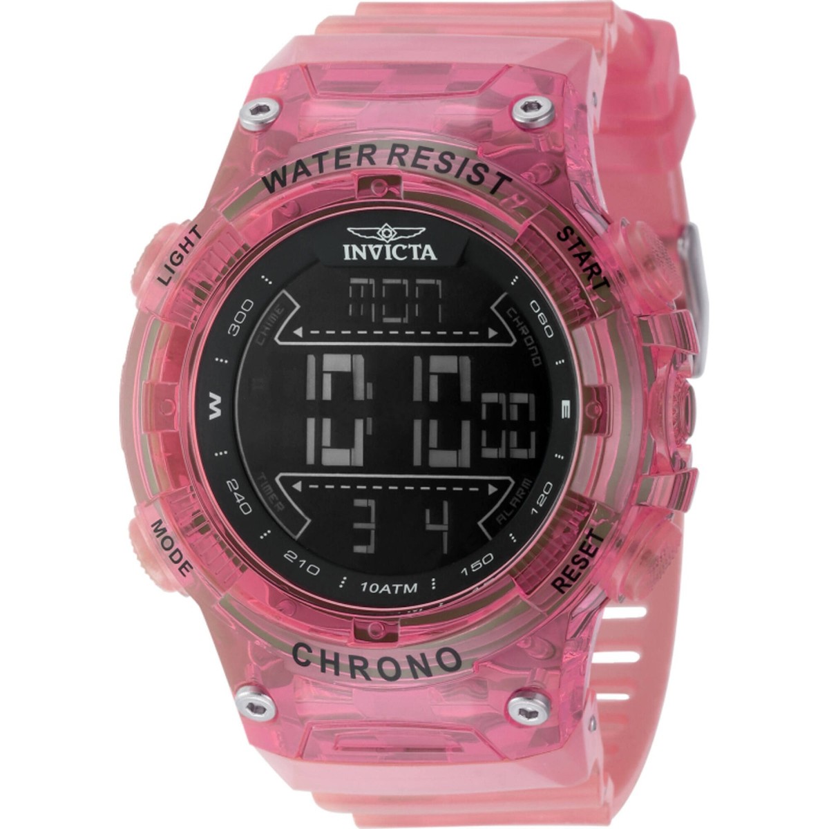 Invicta Men's Watch Invicta Racing Black Digital Dial Pink