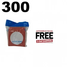 300 Red Color Paper CD Sleeves with Window & Flap ** 1-3 DAY