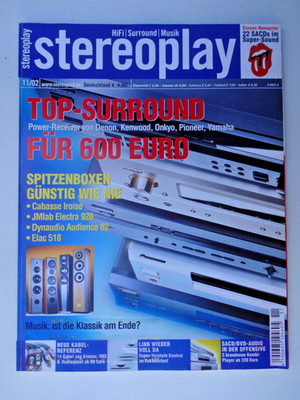STEREOPLAY 11/02,VINCENT CD S6,LINN SONDEK CD 12,KLIMAX SOLO 500,KONTROL,TIVOLI