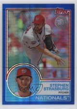 2018 Topps Silver Pack 1983 Design Chrome Blue /150 Stephen Strasburg #135 0v3r