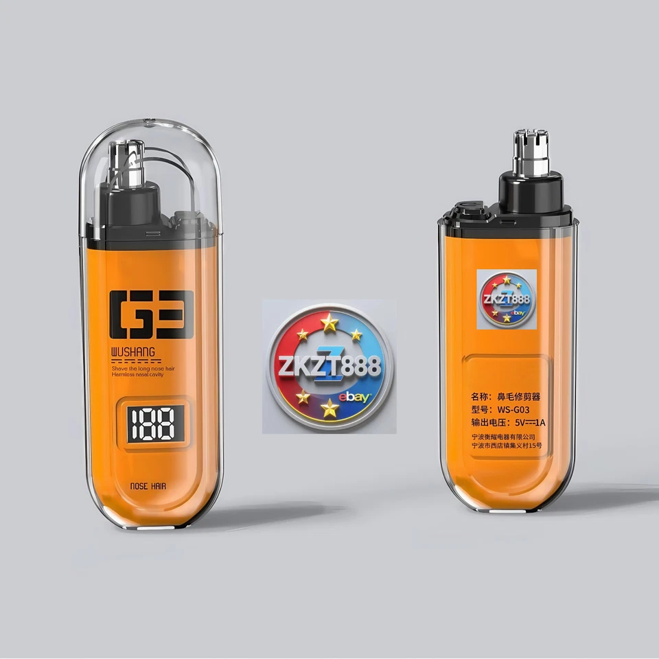 Dake нос триммер со светодиодом перезаряжаемая электробритва для мужчин женщин - Изображение 3 из 4