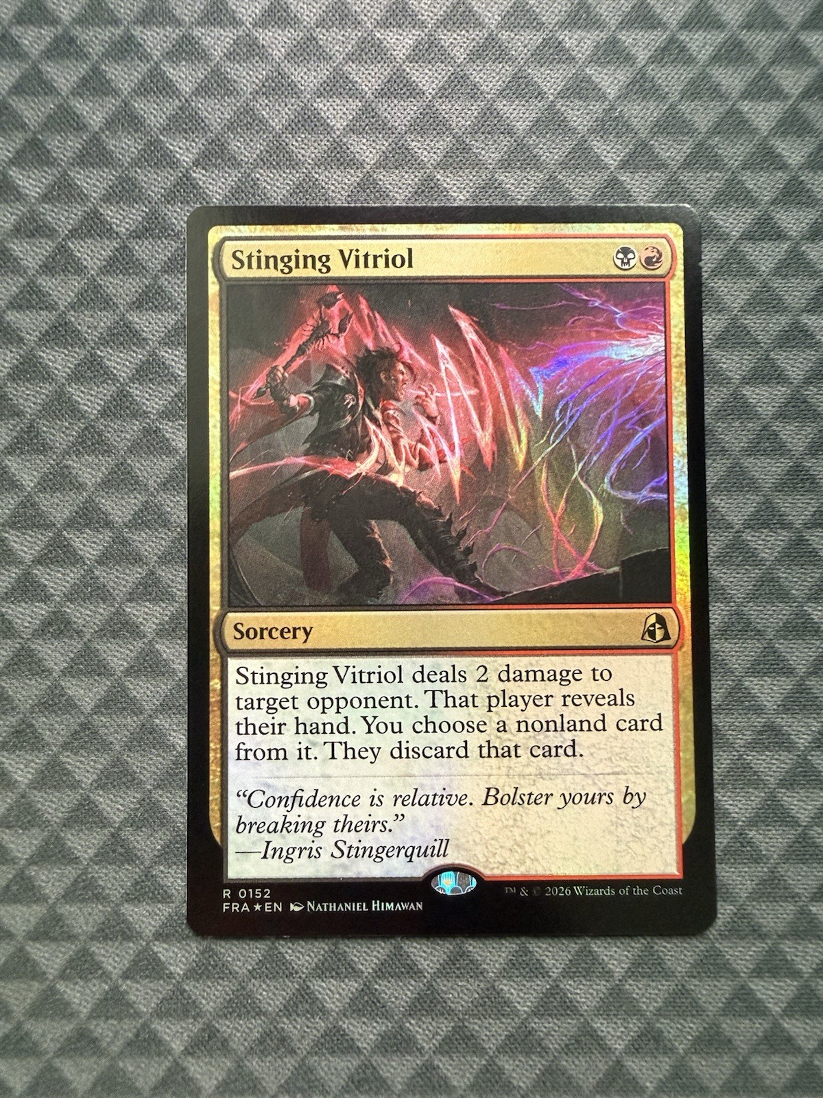 MTG Stinging Vitriol #0152 Foil Rare Reality Fracture (FRA) 