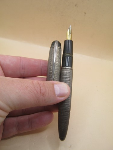 Vintage Barclay Czechoslovakian Solid Silver Fountain Pen 1940's Rare - Picture 3 of 7