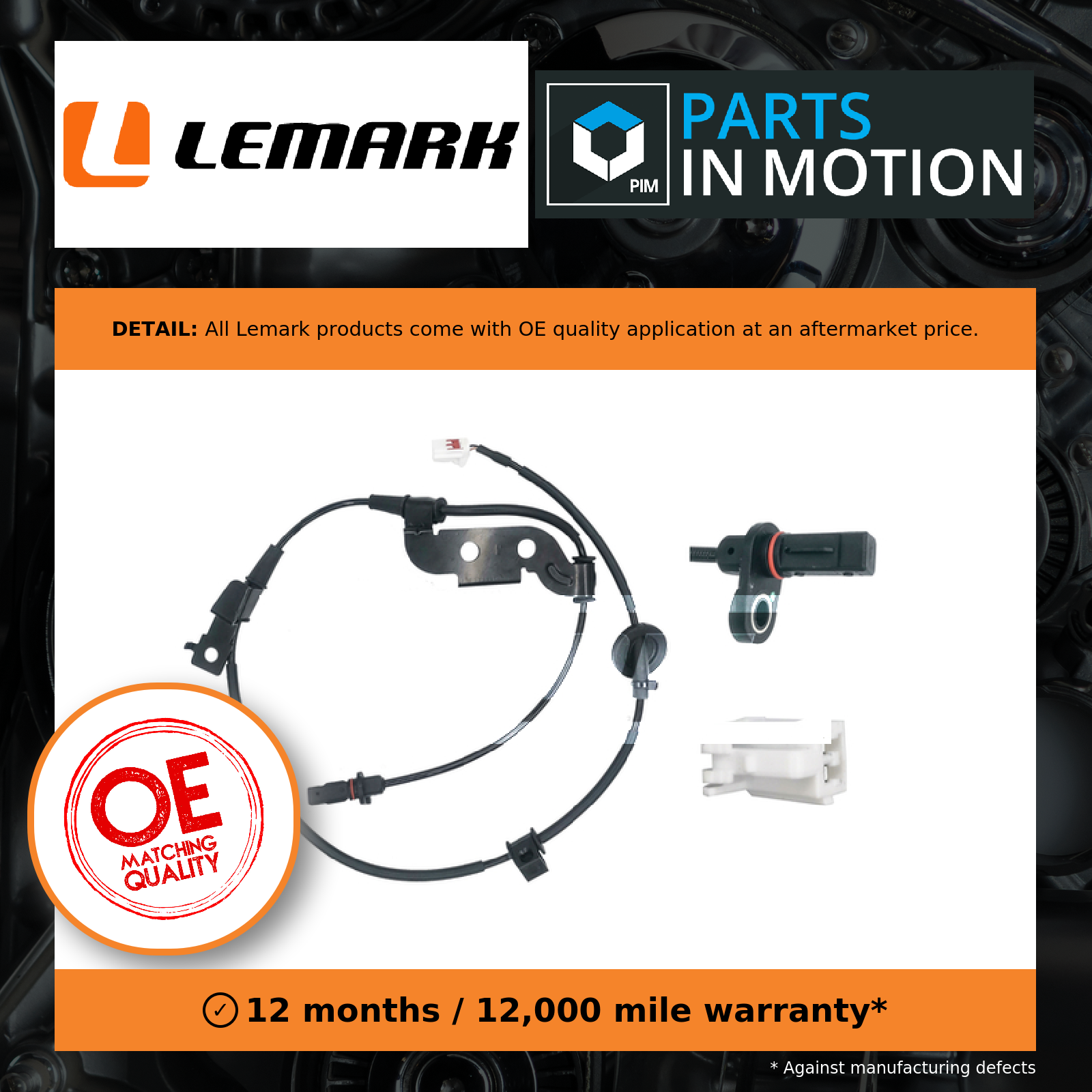 ABS Sensor Rear Left LAB974 Lemark Wheel Speed 59910A6300 Top Quality Guaranteed - Image 17